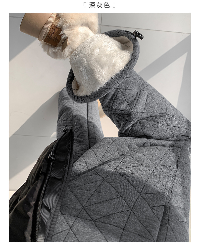 图片[18]-菱格夹棉阔腿裤女冬季加绒加厚保暖东北大棉裤两穿休闲拖地长裤子-智鑫小铺